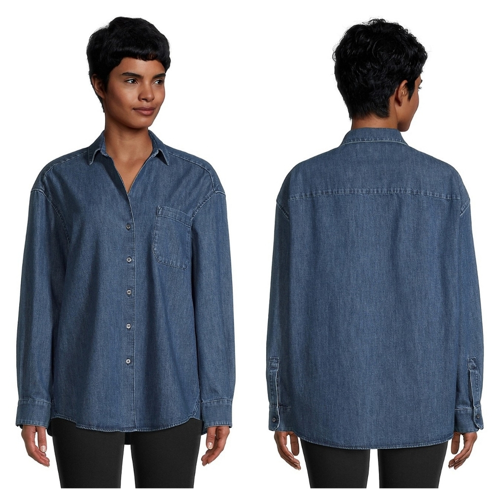 Weekend MaxMara Ussel long-sleeve denim shirt 4